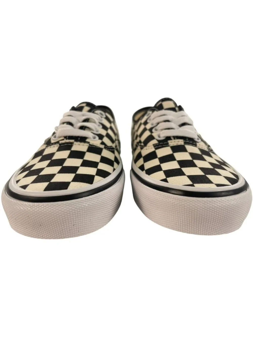 Vans Authentic Primary Check Black/White Canvas Shoes Sz Men’s 7/Women’s 8.5 NEW - Picture 5 of 11